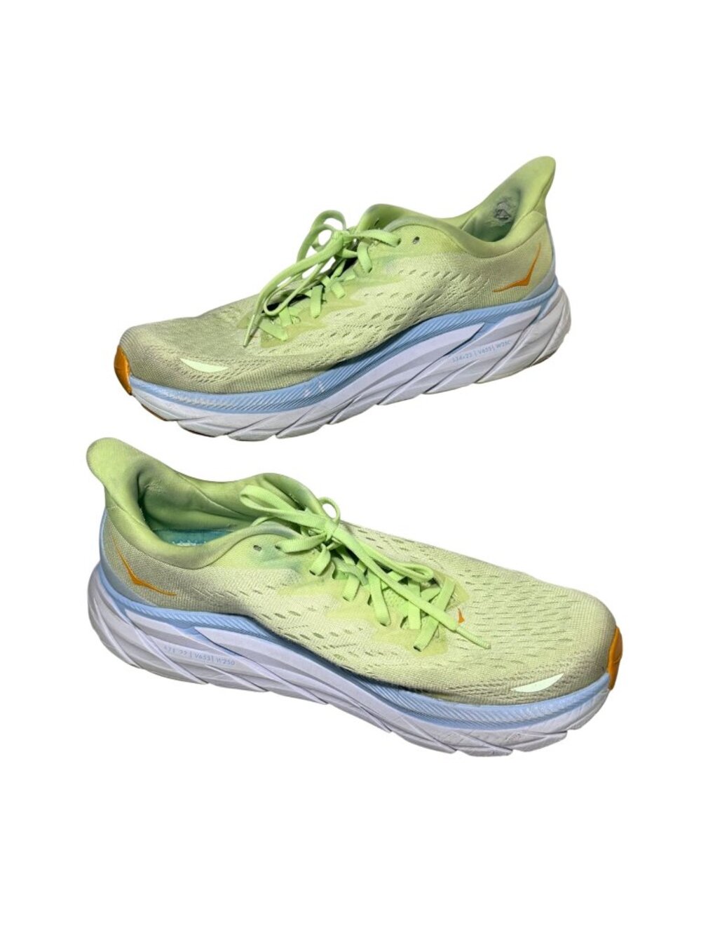 HOKA Clifton 8 Size 10.5 Neon Green